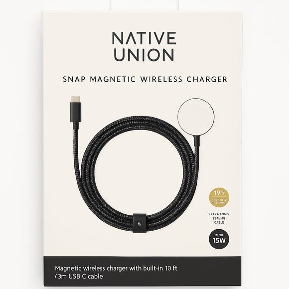 Native Union Snap Magnetic Wireless Charger – Dark Gray - Picture 3 of 3